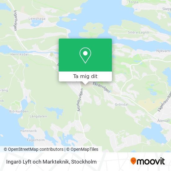 Ingarö Lyft och Markteknik karta