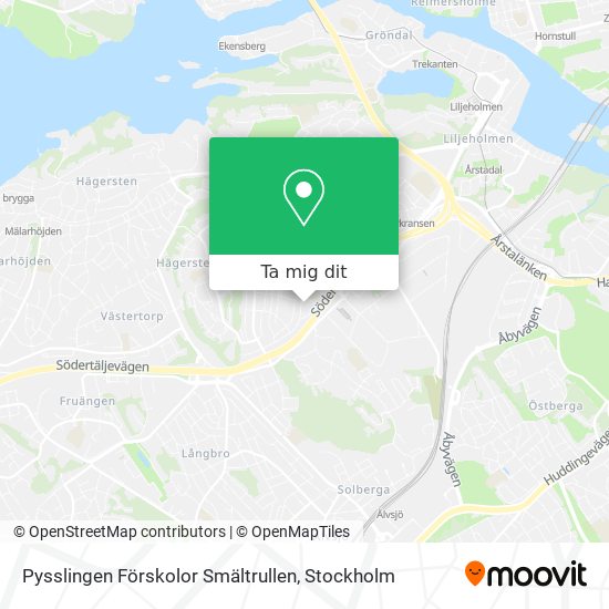 Pysslingen Förskolor Smältrullen karta