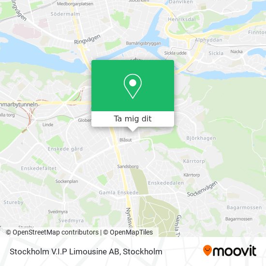 Stockholm V.I.P Limousine AB karta