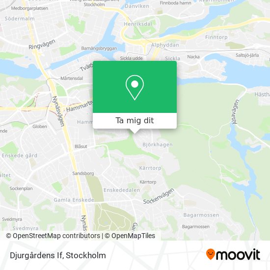 Djurgårdens If karta