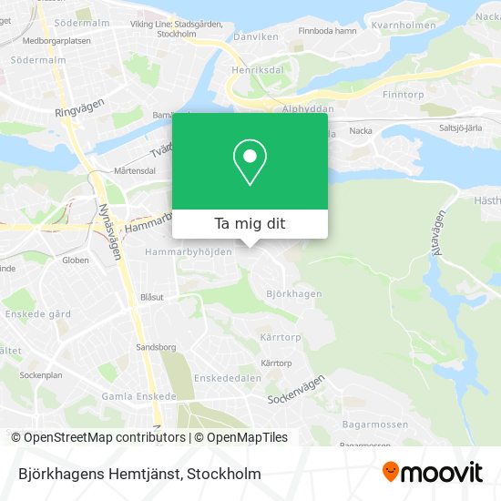 Björkhagens Hemtjänst karta