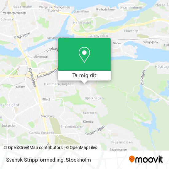 Svensk Strippförmedling karta