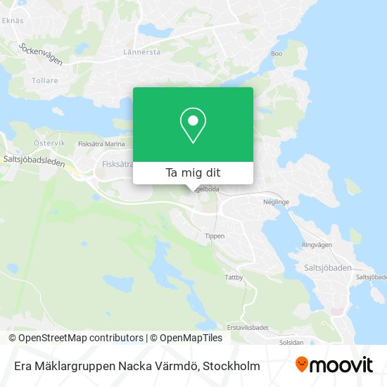 Era Mäklargruppen Nacka Värmdö karta