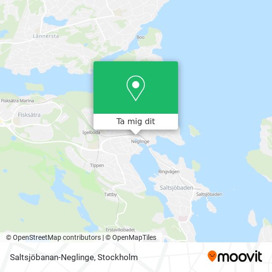 Saltsjöbanan-Neglinge karta
