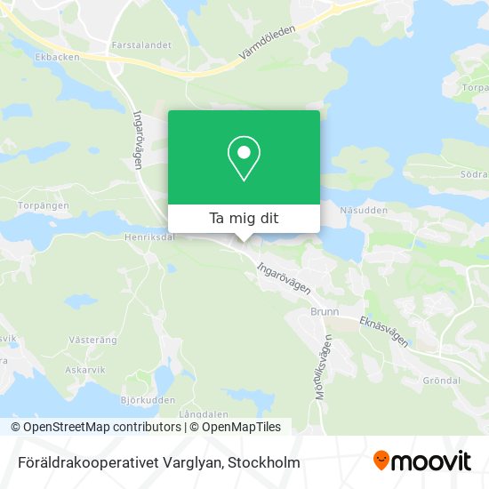 Föräldrakooperativet Varglyan karta