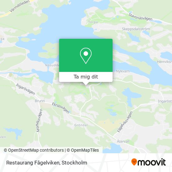 Restaurang Fågelviken karta