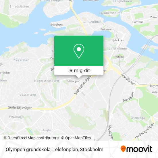 Olympen grundskola, Telefonplan karta