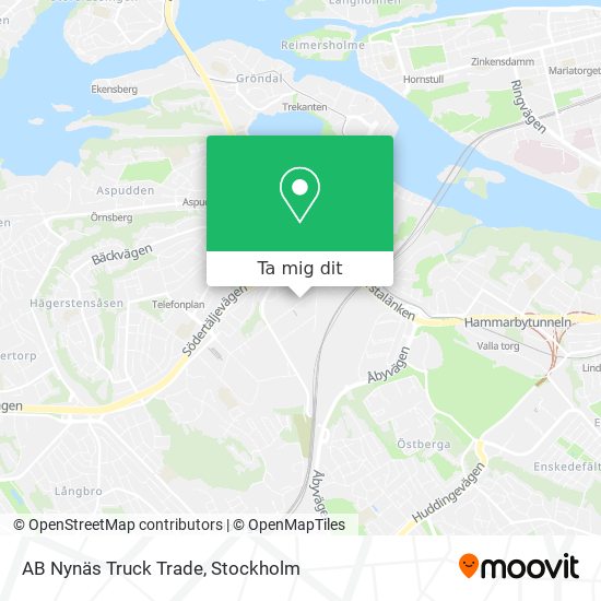 AB Nynäs Truck Trade karta