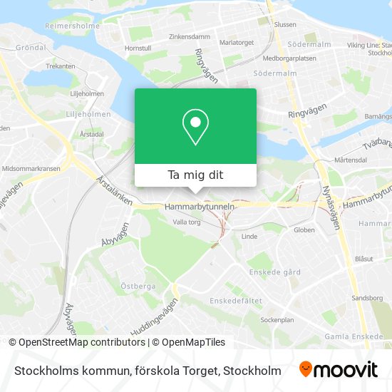 Stockholms kommun, förskola Torget karta