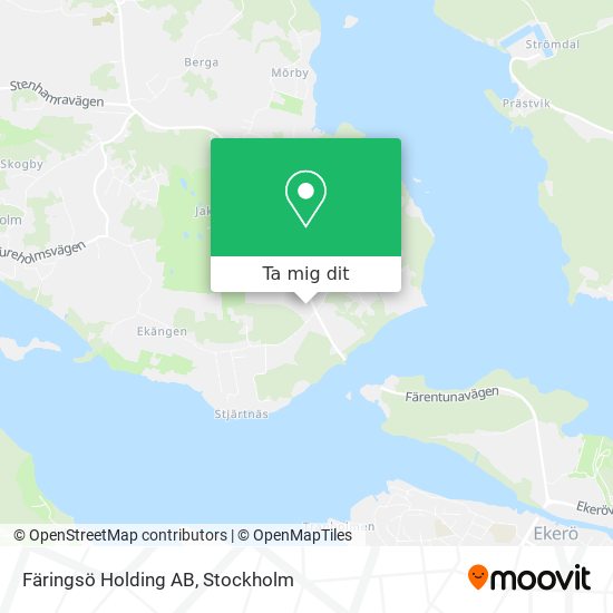 Färingsö Holding AB karta