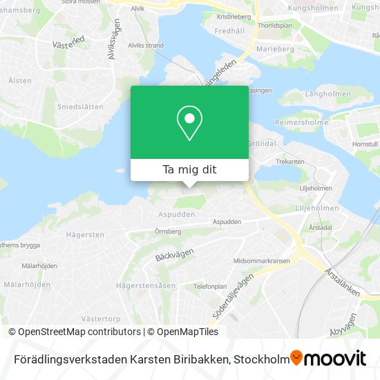 Förädlingsverkstaden Karsten Biribakken karta