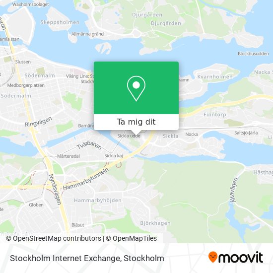 Stockholm Internet Exchange karta