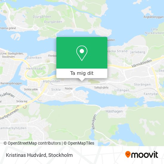 Kristinas Hudvård karta