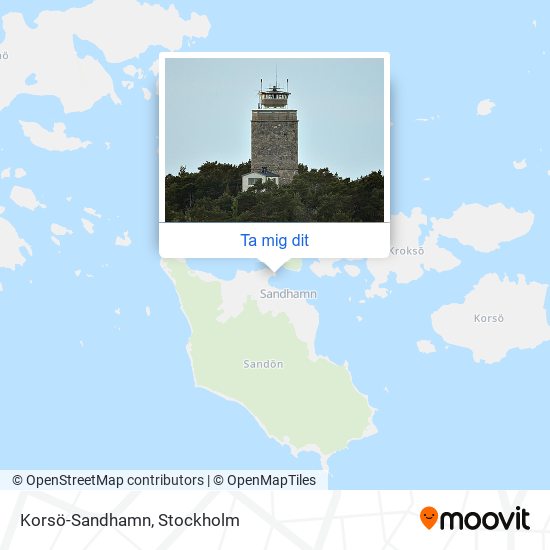 Korsö-Sandhamn karta