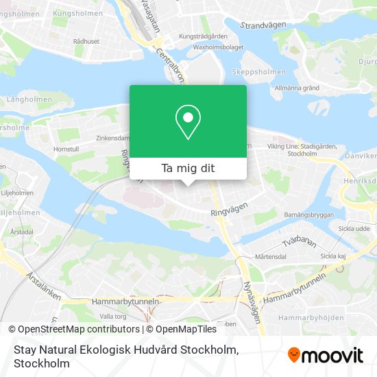 Stay Natural Ekologisk Hudvård Stockholm karta