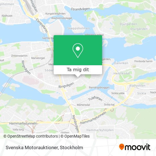 Svenska Motorauktioner karta