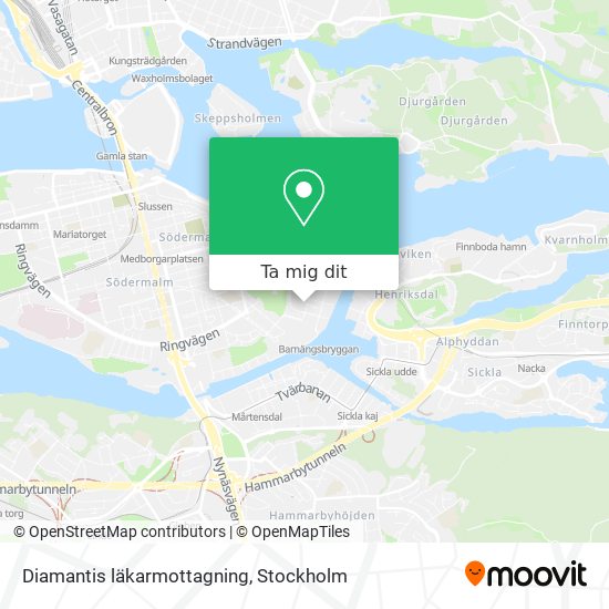 Diamantis läkarmottagning karta