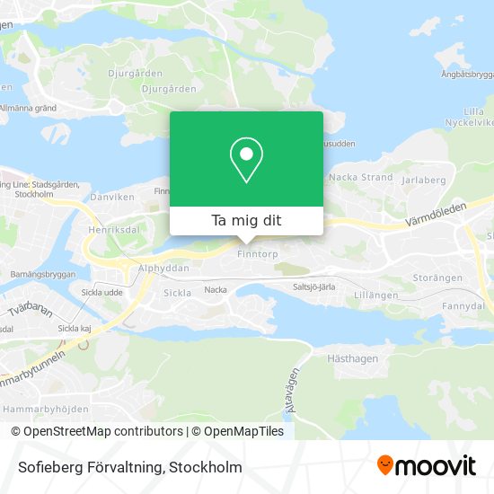 Sofieberg Förvaltning karta