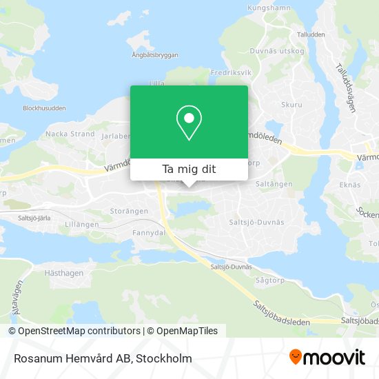 Rosanum Hemvård AB karta