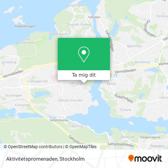 Aktivitetspromenaden karta