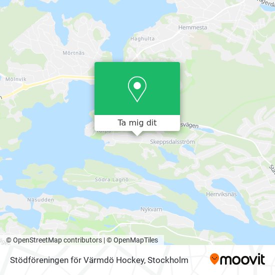 Stödföreningen för Värmdö Hockey karta