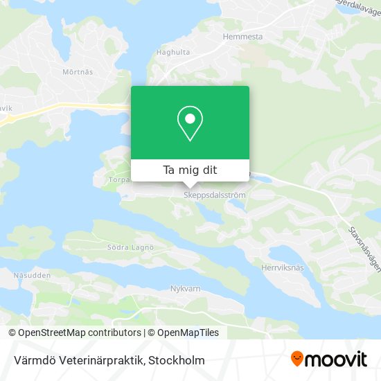Värmdö Veterinärpraktik karta