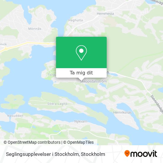 Seglingsupplevelser i Stockholm karta