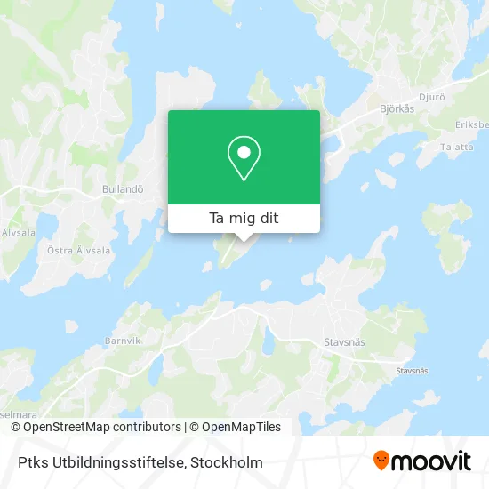 Ptks Utbildningsstiftelse karta