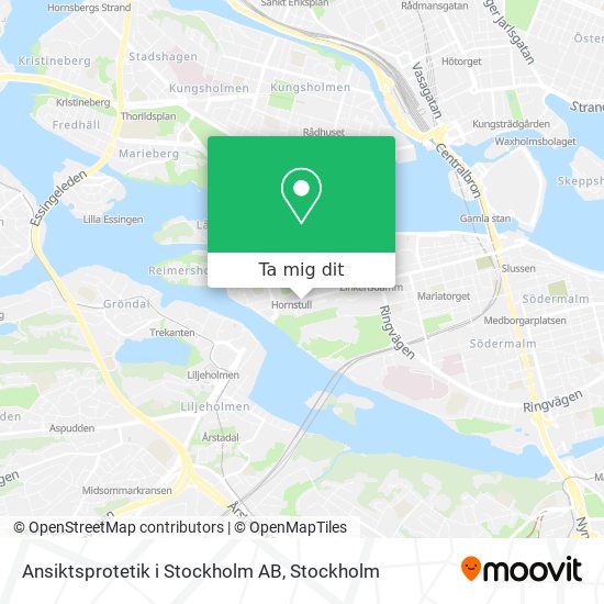 Ansiktsprotetik i Stockholm AB karta