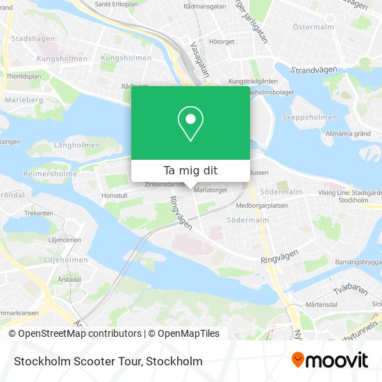 Stockholm Scooter Tour karta