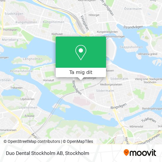 Duo Dental Stockholm AB karta