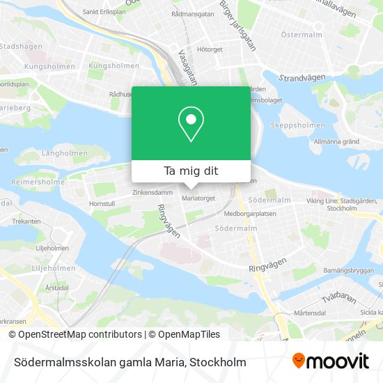 Södermalmsskolan gamla Maria karta