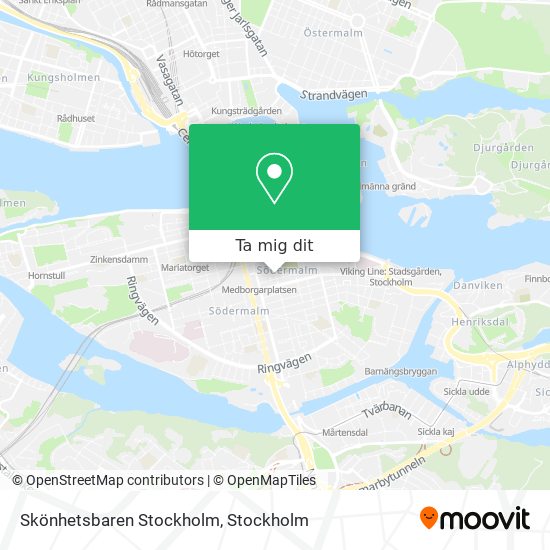 Skönhetsbaren Stockholm karta