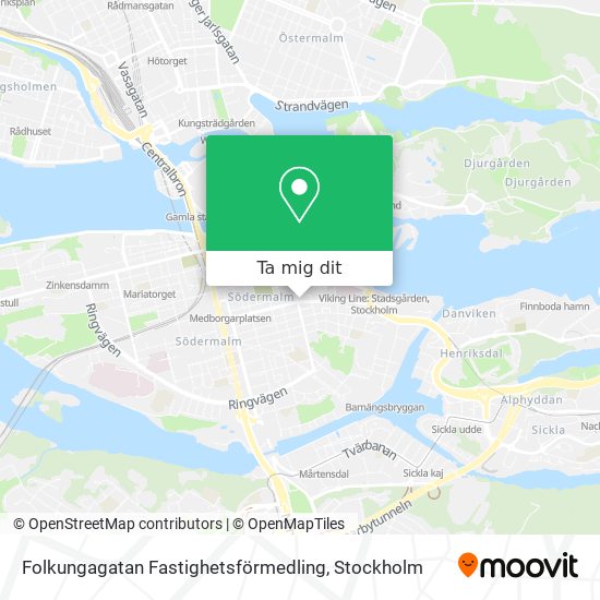 Folkungagatan Fastighetsförmedling karta