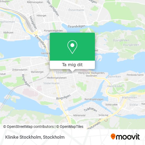 Klinike Stockholm karta