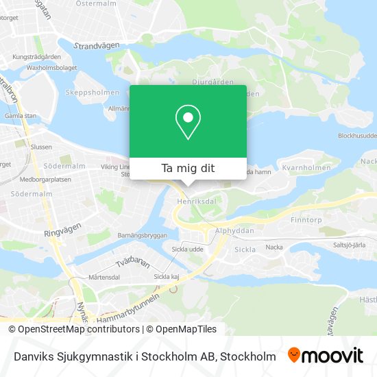 Danviks Sjukgymnastik i Stockholm AB karta