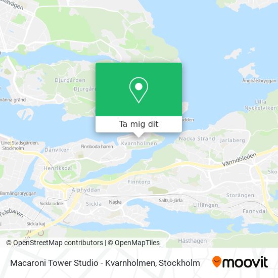 Macaroni Tower Studio - Kvarnholmen karta