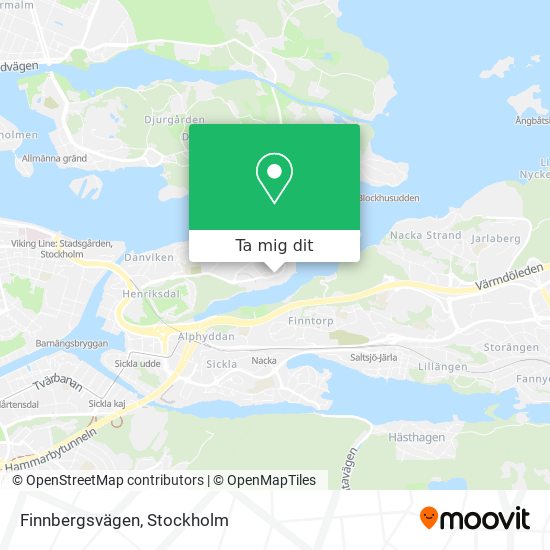 Finnbergsvägen karta