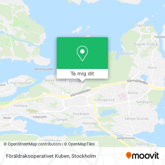 Föräldrakooperativet Kuben karta