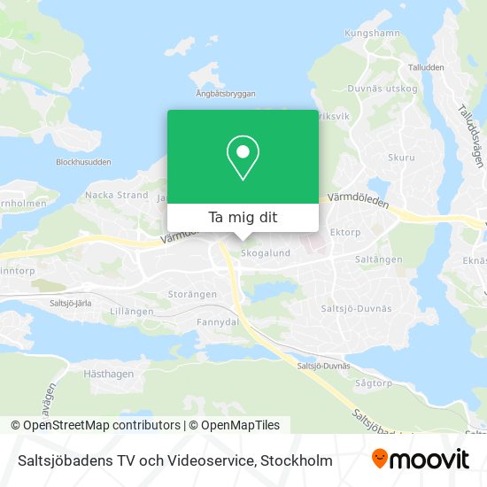 Saltsjöbadens TV och Videoservice karta