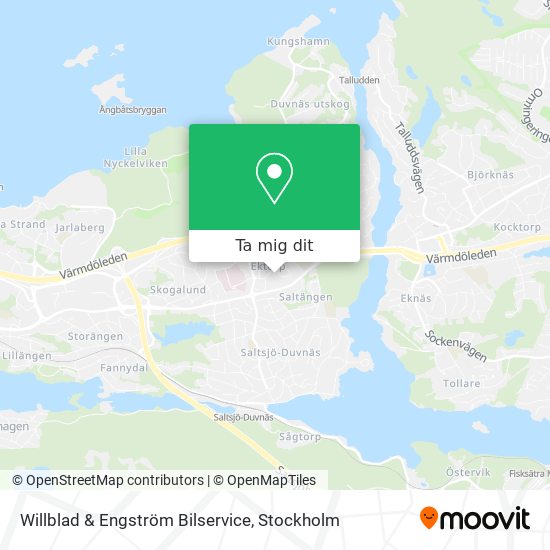 Willblad & Engström Bilservice karta