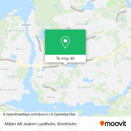 Måleri AB Joakim Lundholm karta