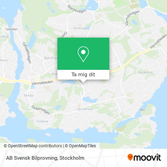 AB Svensk Bilprovning karta