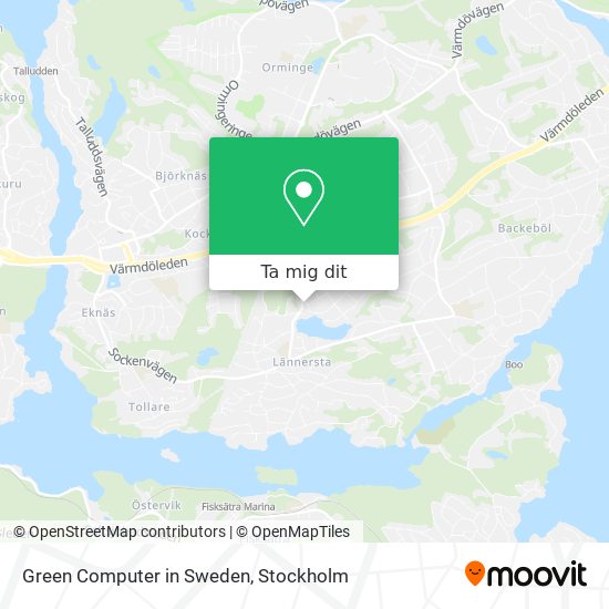 Green Computer in Sweden karta