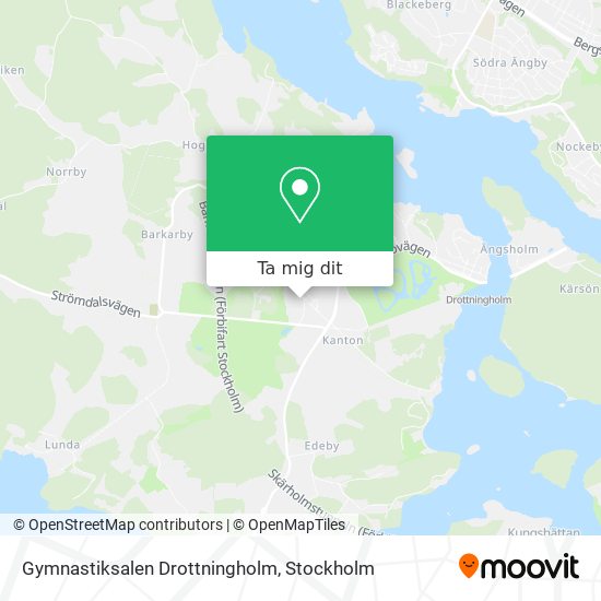 Gymnastiksalen Drottningholm karta