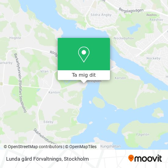 Lunda gård Förvaltnings karta