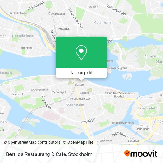 Bertlids Restaurang & Café karta