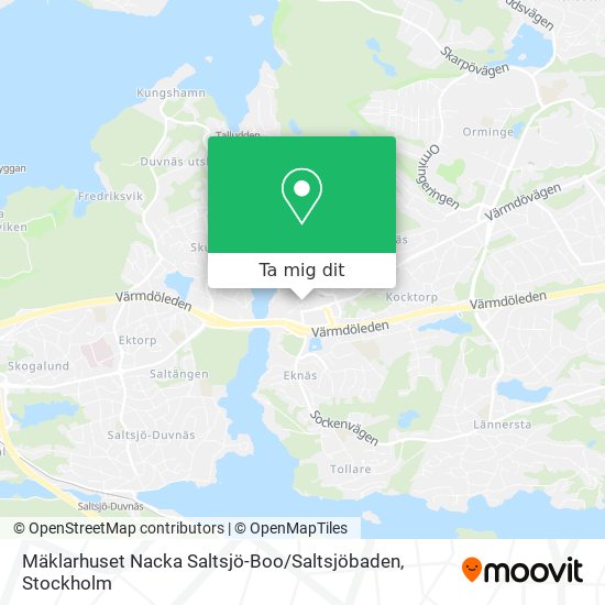 Mäklarhuset Nacka Saltsjö-Boo / Saltsjöbaden karta