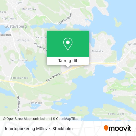 Infartsparkering Mölnvik karta