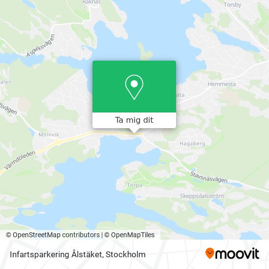 Infartsparkering Ålstäket karta